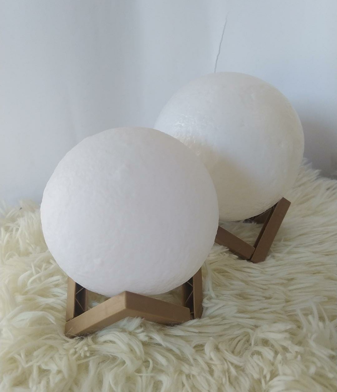 Luminária de lua 3D com iluminação suave